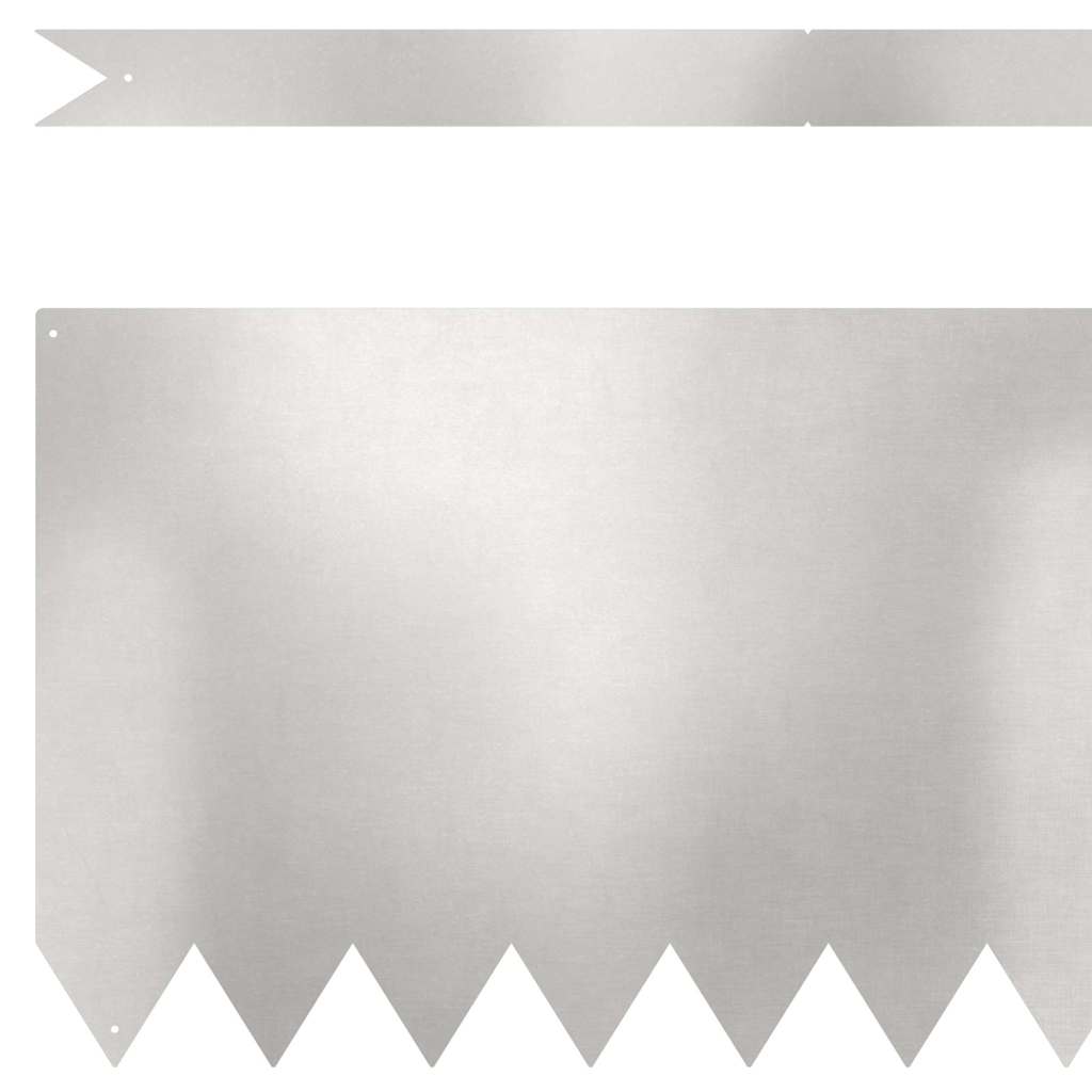 Ograda oko Travnjaka 20 pcs Srebrno 100 x 0,05 x 30 cm
