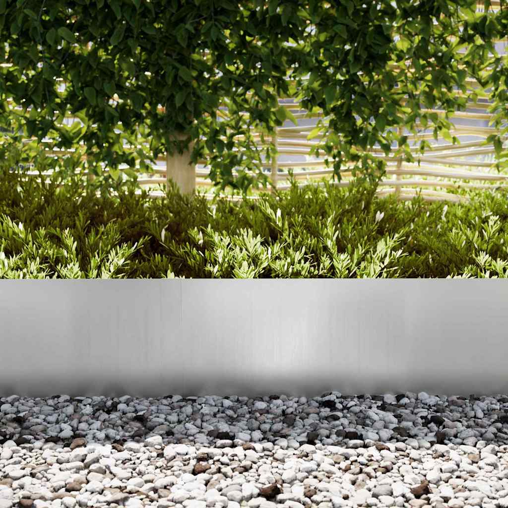 Ograda oko Travnjaka 10 pcs Srebrno 100 x 0,05 x 30 cm