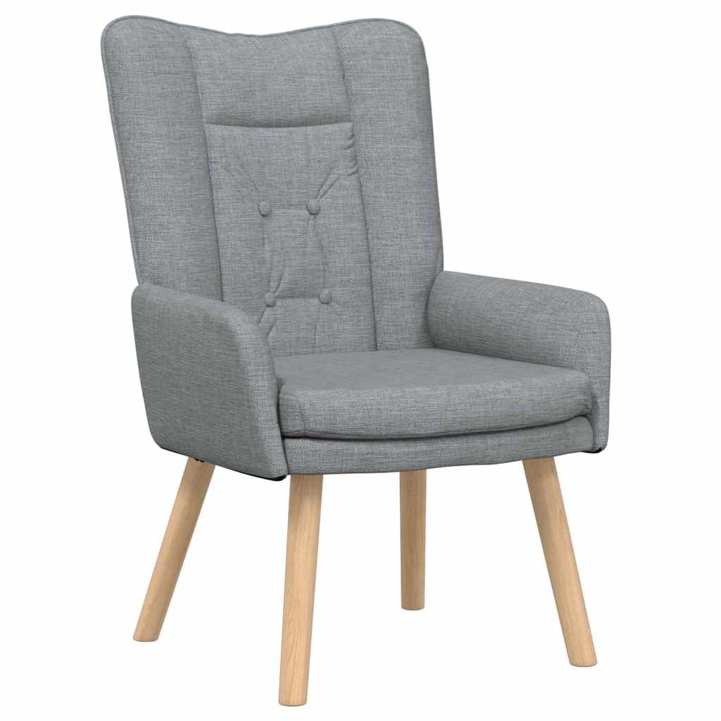 fotelja Svijetlo siva 63 x 67 x 94 cm Tkanina i šperploča