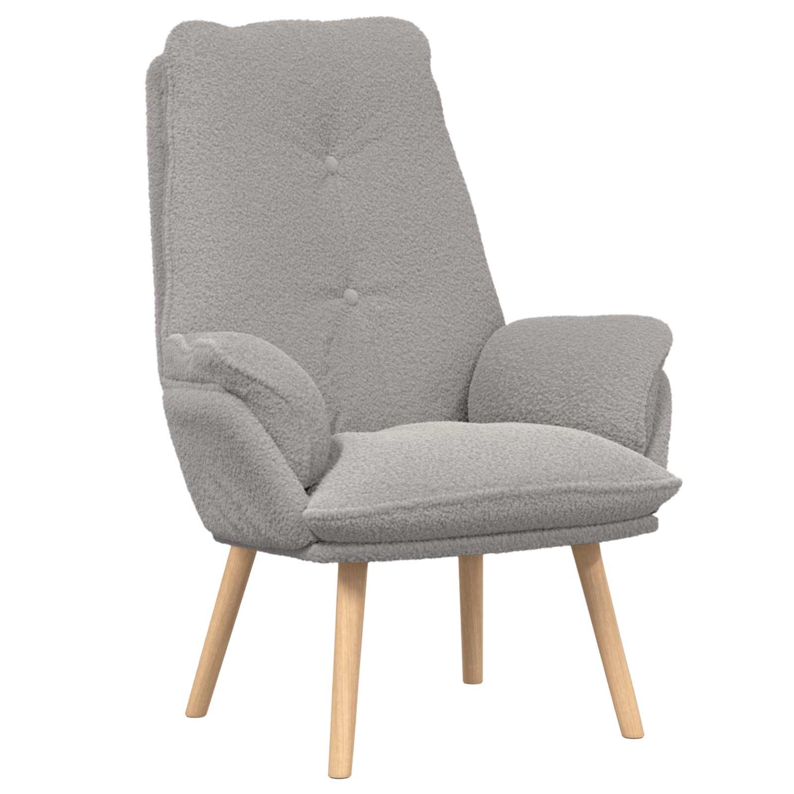 fotelja Svijetlo siva 69 x 74 x 93 cm Sherpa Tkanina