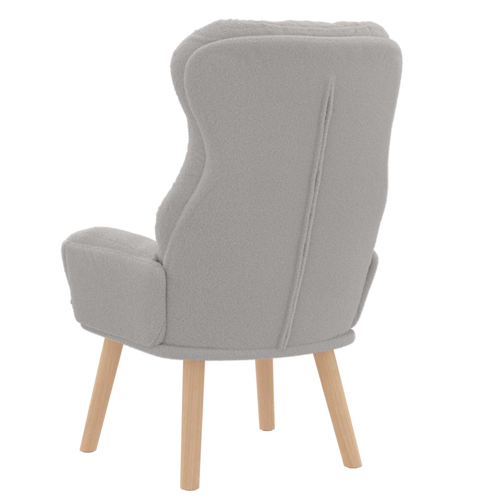 fotelja Svijetlo siva 69 x 74 x 93 cm Sherpa Tkanina