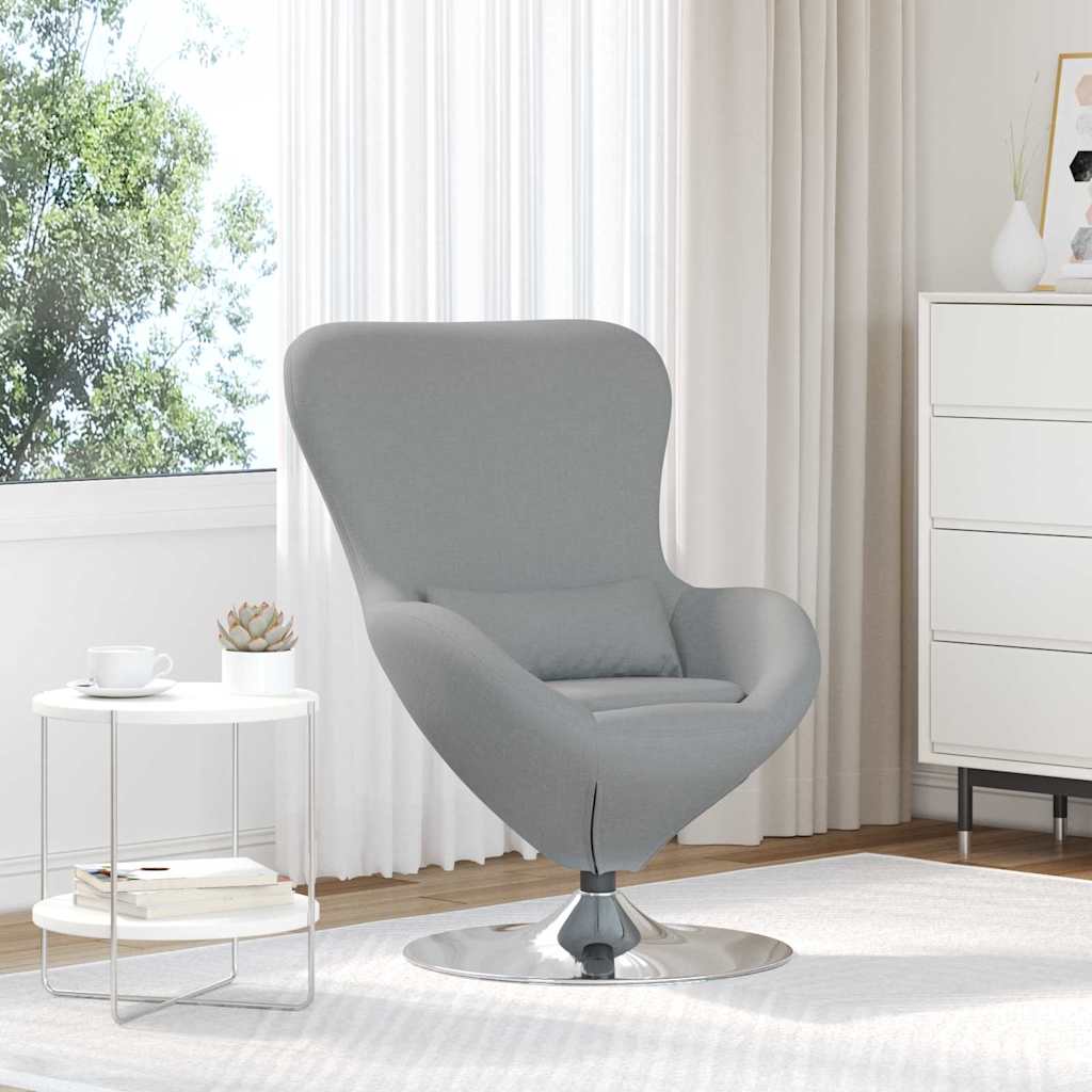 Jajolika fotelja Svijetlo siva 63 x 73 x 90 cm tkanina