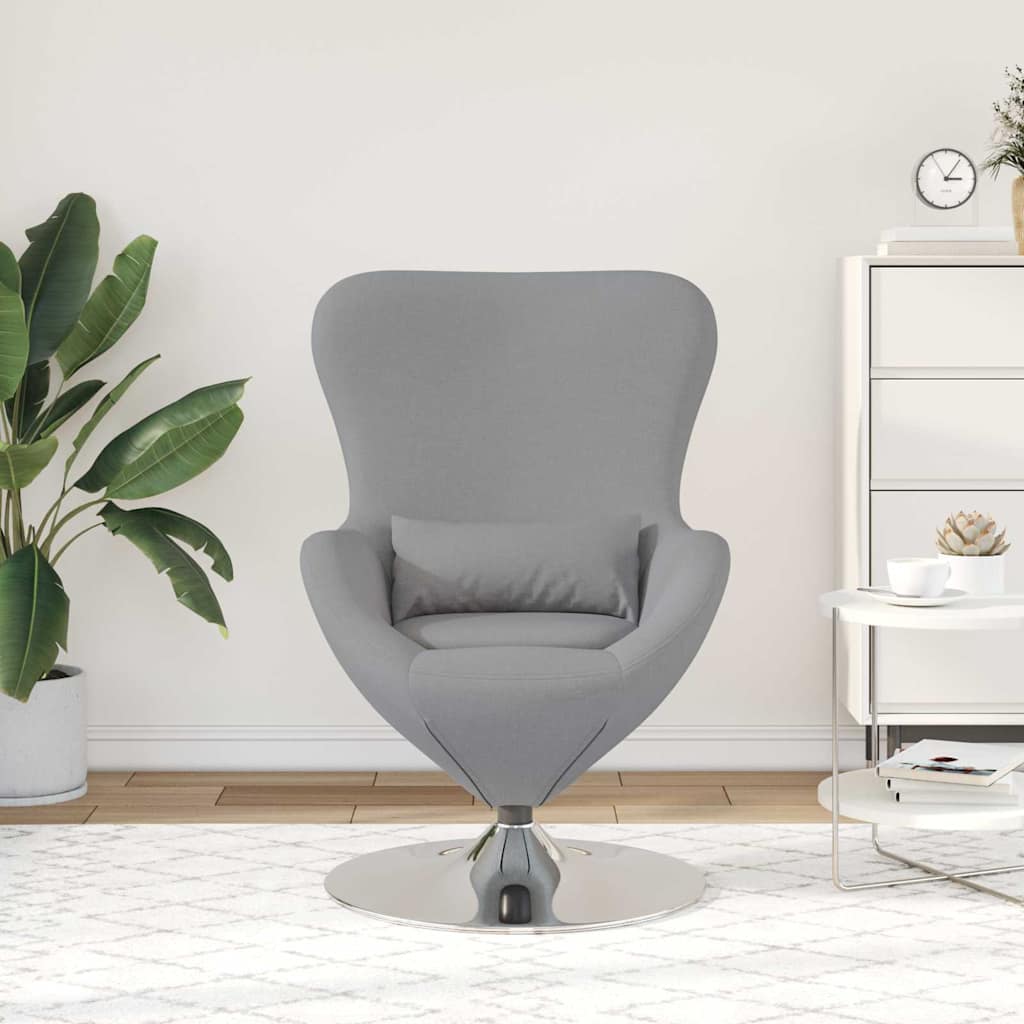 Jajolika fotelja Svijetlo siva 63 x 73 x 90 cm tkanina