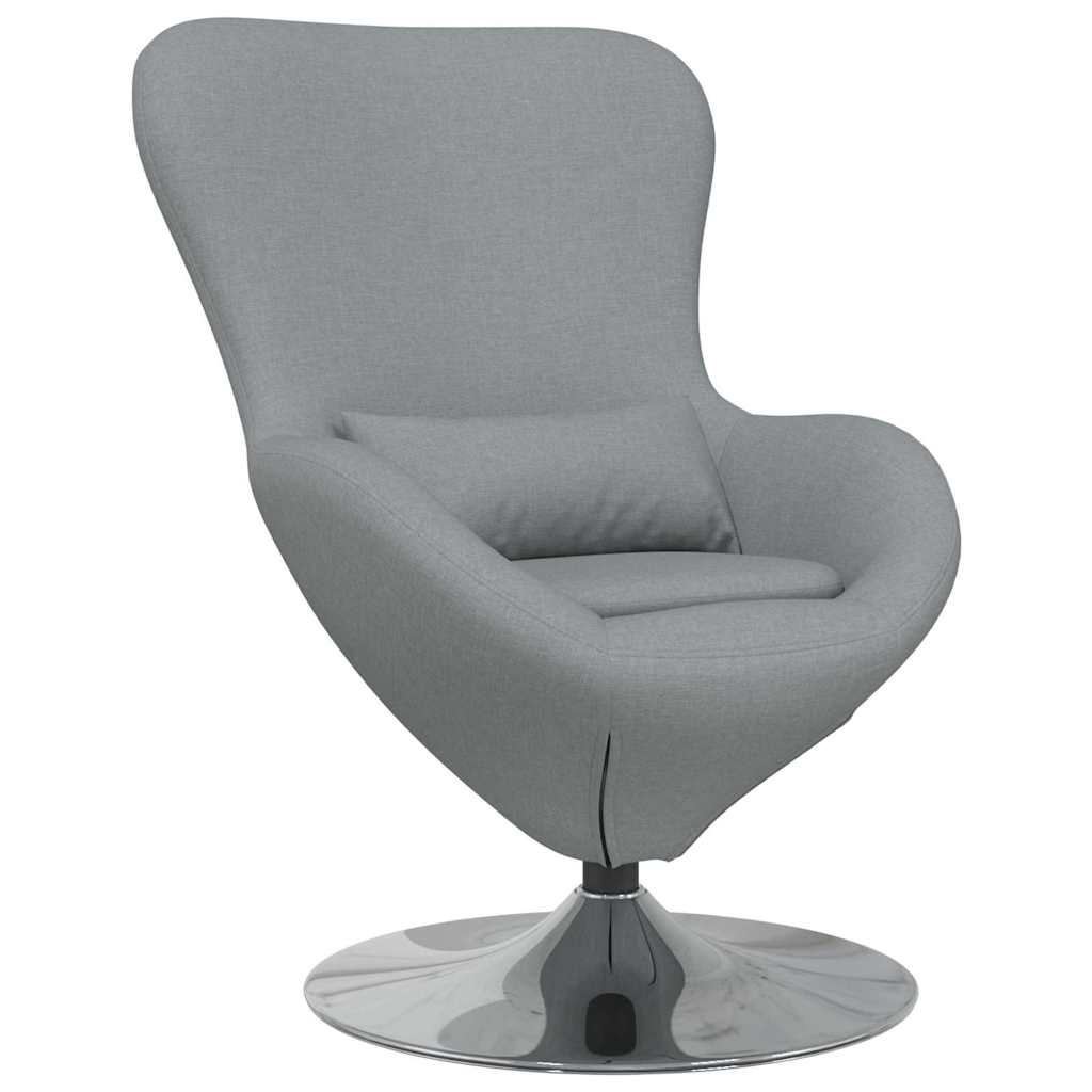 Jajolika fotelja Svijetlo siva 63 x 73 x 90 cm tkanina