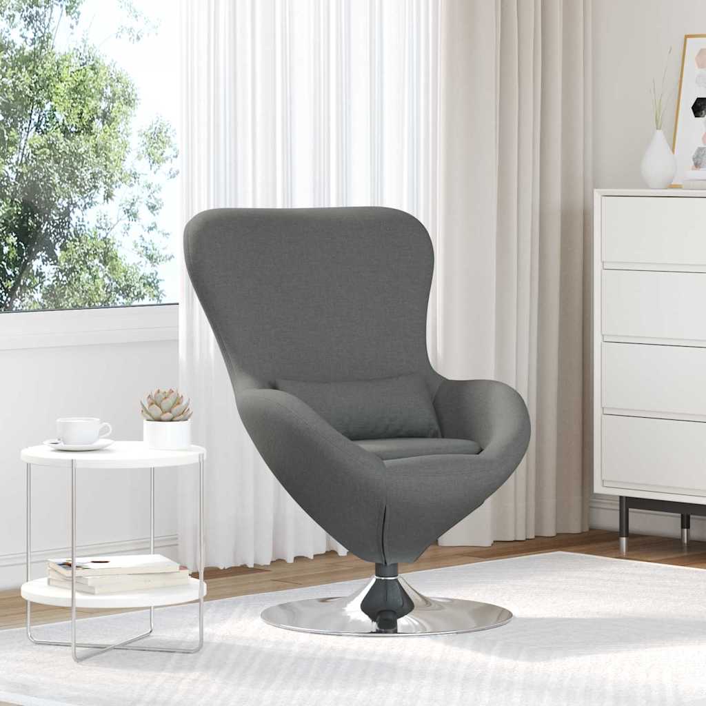 Jajolika fotelja Tamno siva 63 x 73 x 90 cm tkanina
