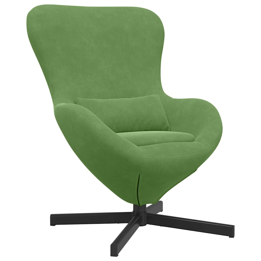 Jajolika fotelja Svijetlo zelena 63 x 73 x 90 cm Baršun