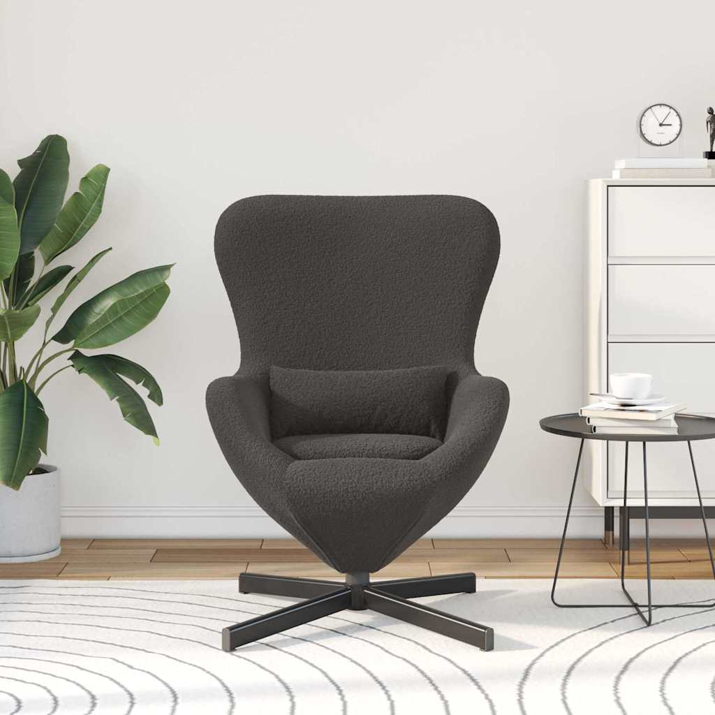 Jajolika fotelja Tamno siva 63 x 73 x 90 cm tkanina