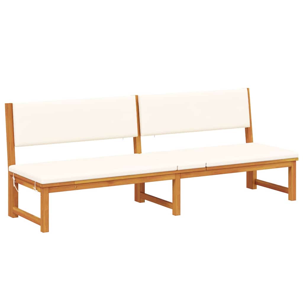 Ležaljka Prirodna nafta 200 x 57 x 75cm Čvrsto drvo akacije