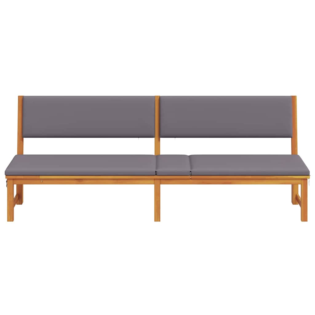 Ležaljka Prirodna nafta 200 x 57 x 75cm Čvrsto drvo akacije