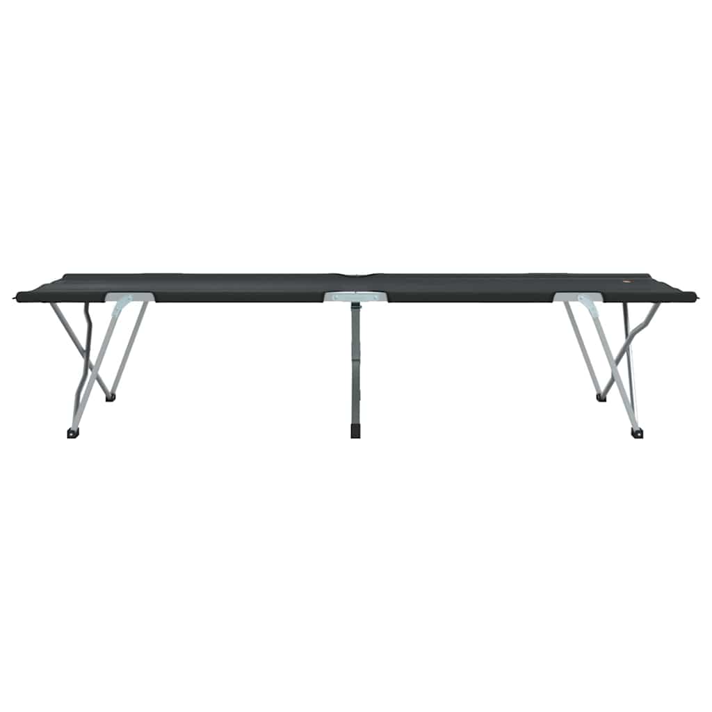 Sklopivi kamperski krevet Crna 194 x 62,5 x 42,5 cm