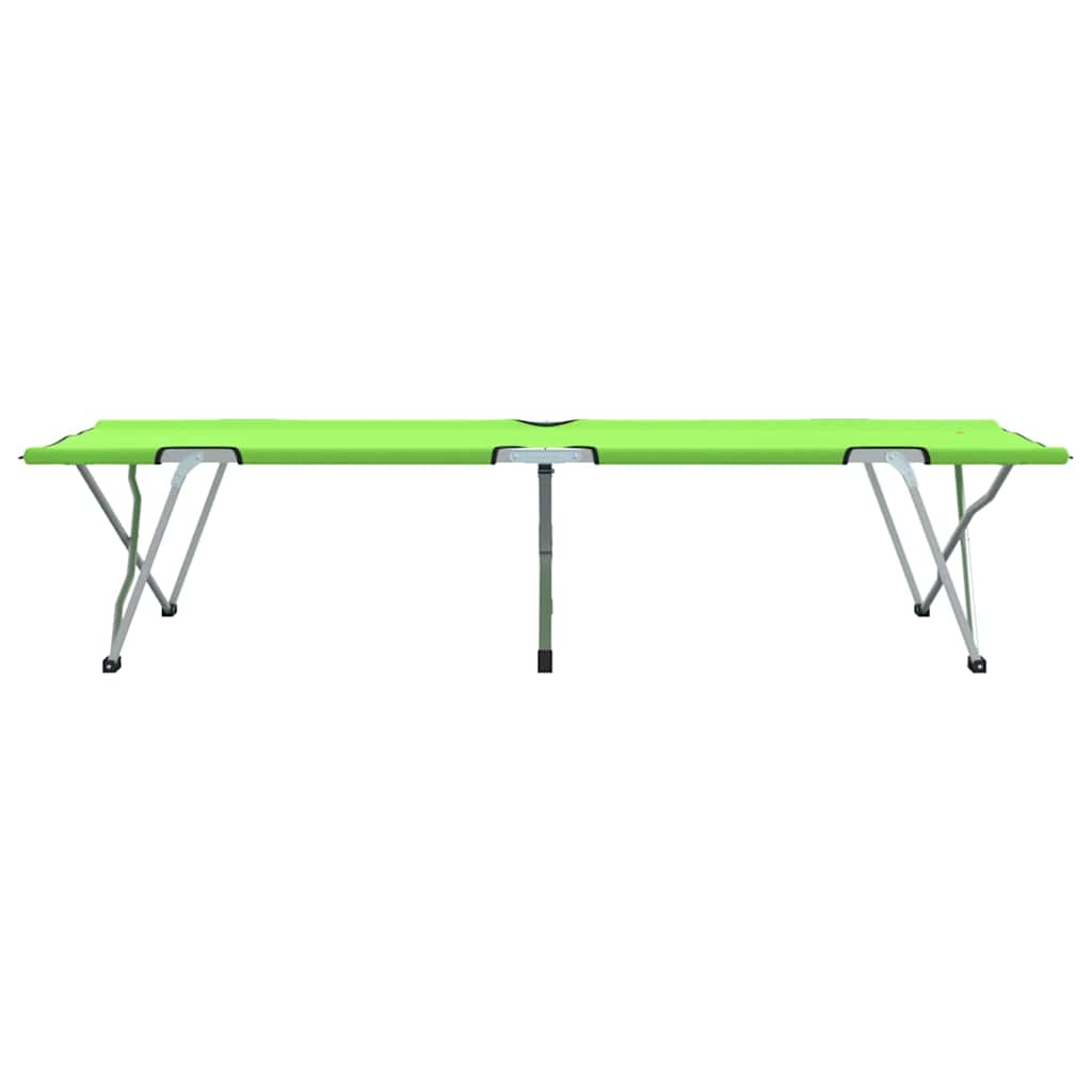 Sklopivi kamperski krevet Zelena 194 x 62,5 x 42,5 cm
