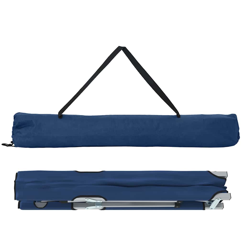 Sklopivi kamperski krevet 2 pcs Plava 194 x 62,5 x 42,5 cm