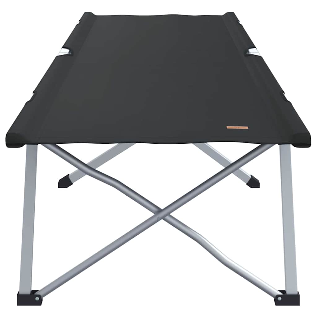 Sklopivi kamperski krevet 2 pcs Crna 194 x 62,5 x 42,5 cm