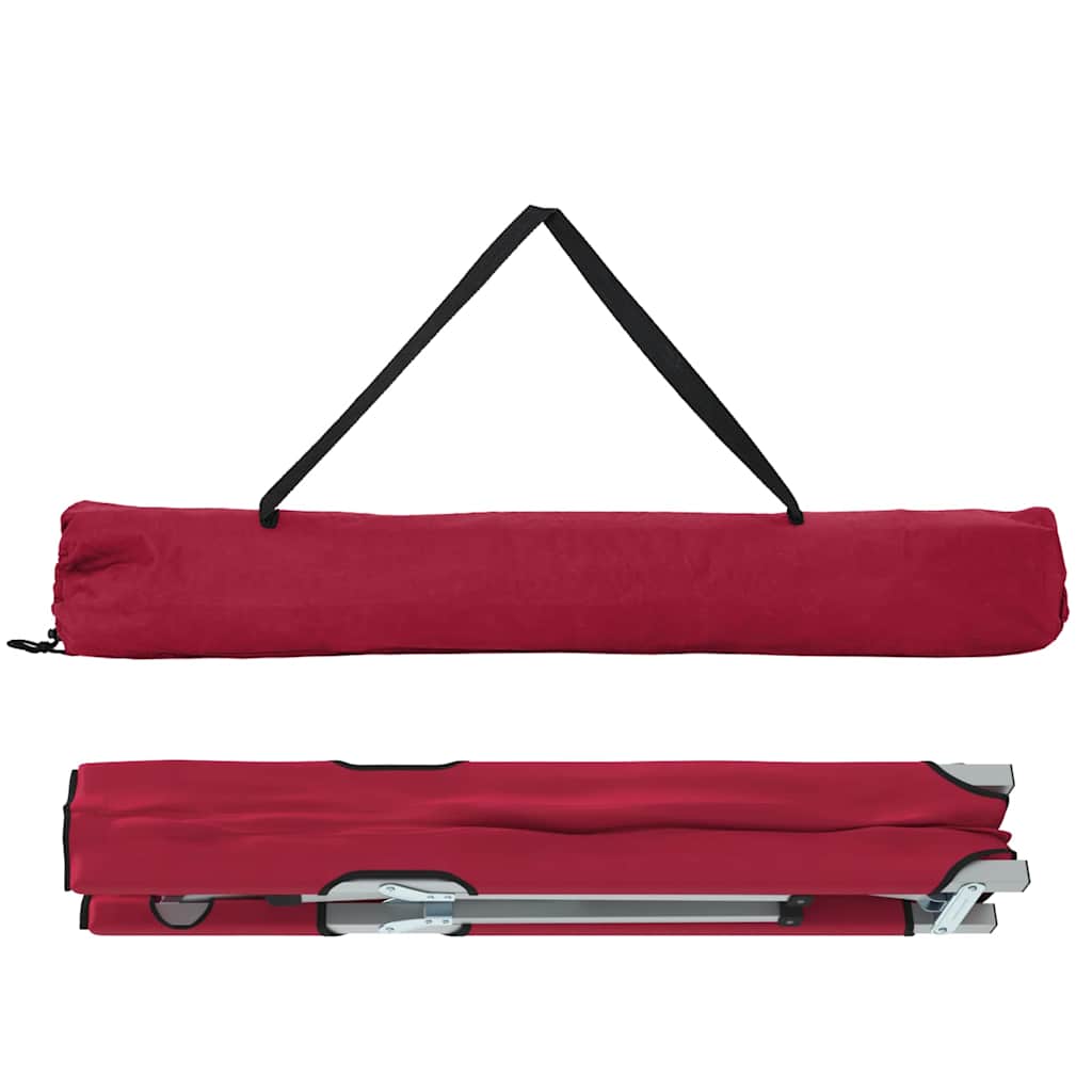 Sklopivi kamperski krevet 2 pcs Crvena 194 x 62,5 x 42,5 cm