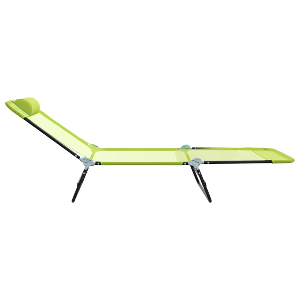 Sklopiva ležaljka za sunčanje Zelena 182 x 55 x 85,5 cm