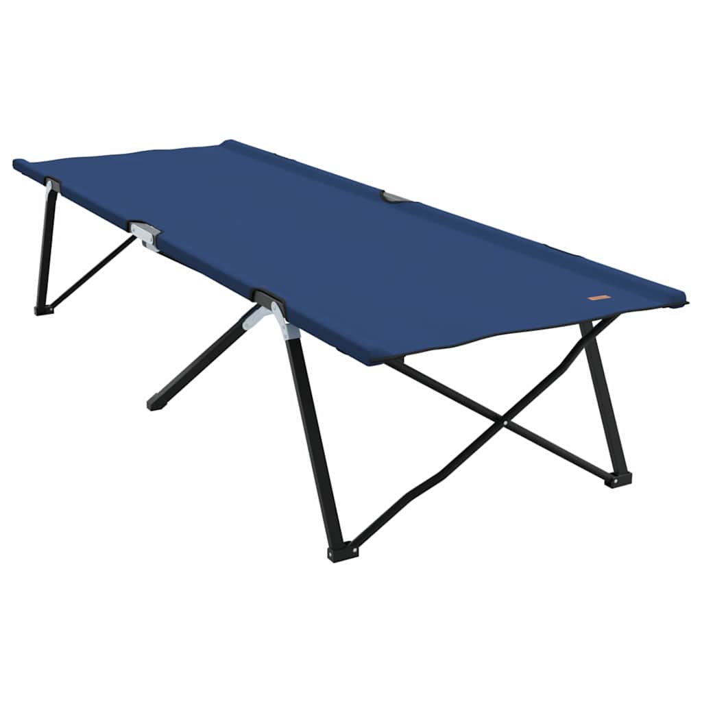 Sklopivi kamperski krevet 2 pcs Plava 206 x 76 x 74 cm