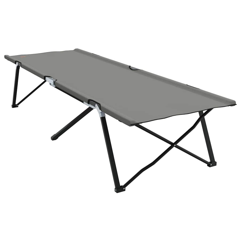 Sklopivi kamperski krevet 2 pcs Siva 206 x 76 x 74 cm