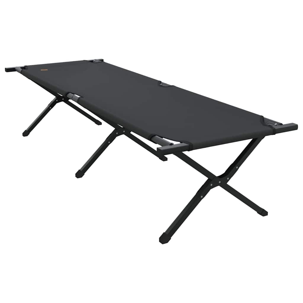 Sklopivi kamperski krevet Crna 193 x 69 x 45 cm Oxford tkanina