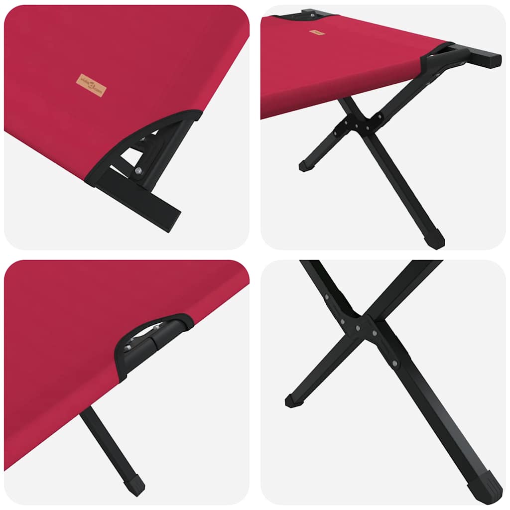Sklopivi kamperski krevet Crvena 193 x 69 x 45 cm