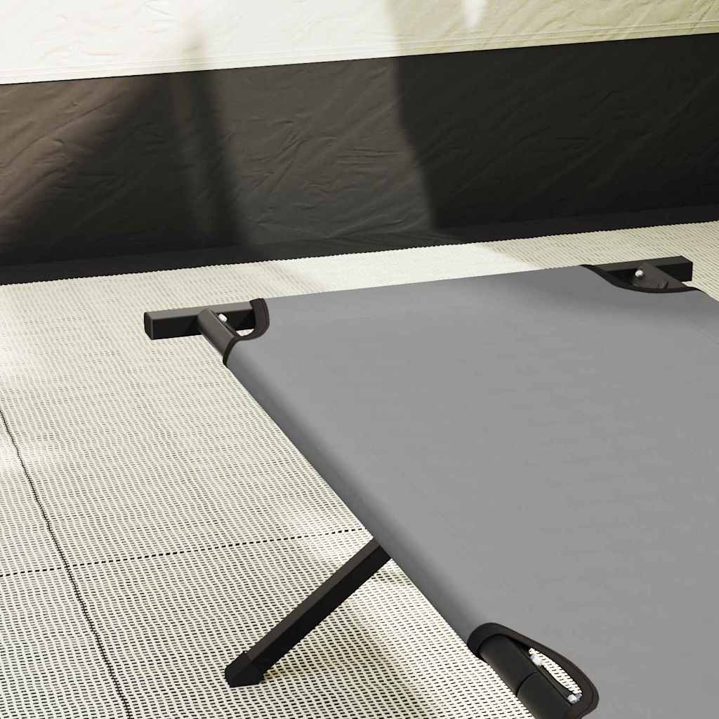 Sklopivi kamperski krevet Siva 193 x 69 x 45 cm Oxford tkanina