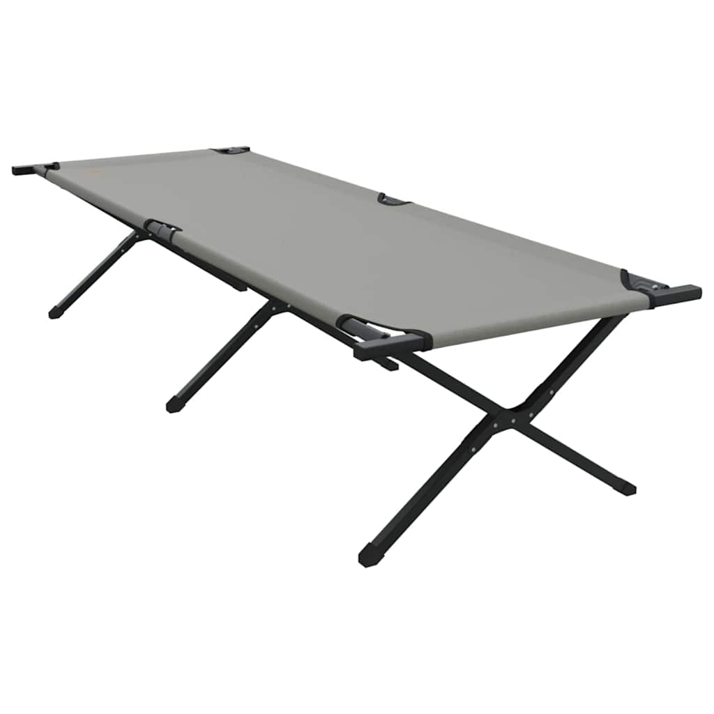 Sklopivi kamperski krevet Siva 210 x 80 x 46 cm Oxford tkanina