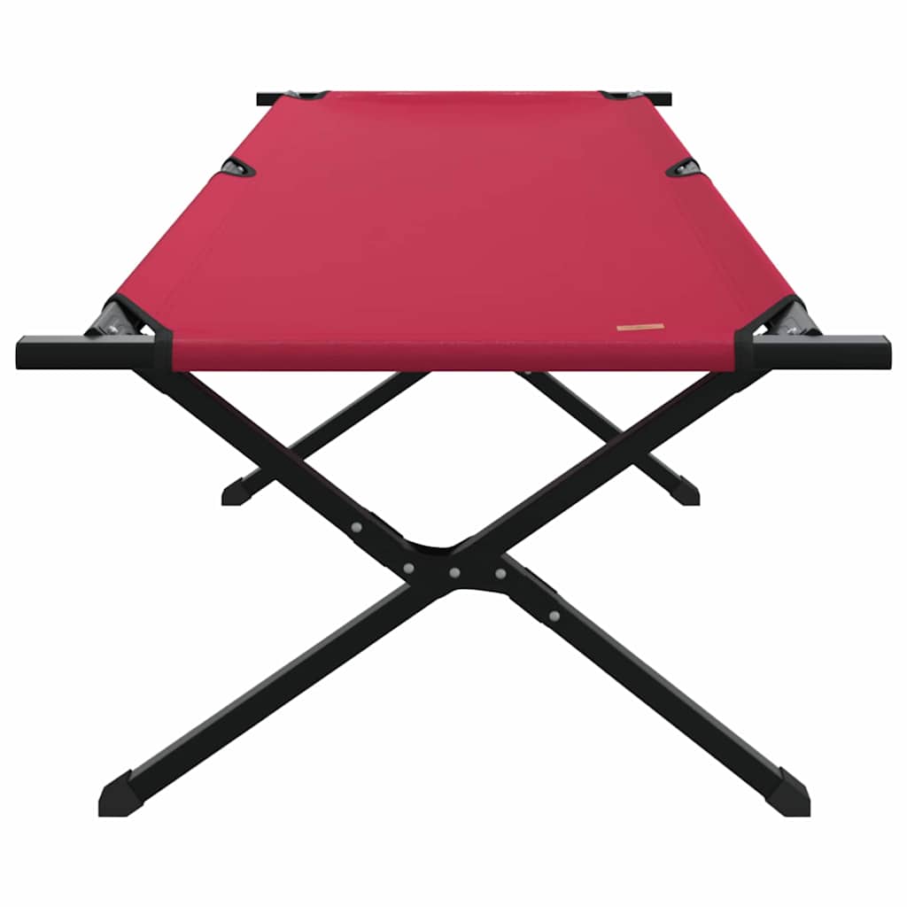 Sklopivi kamperski krevet 2 pcs Crvena 210 x 80 x 46 cm