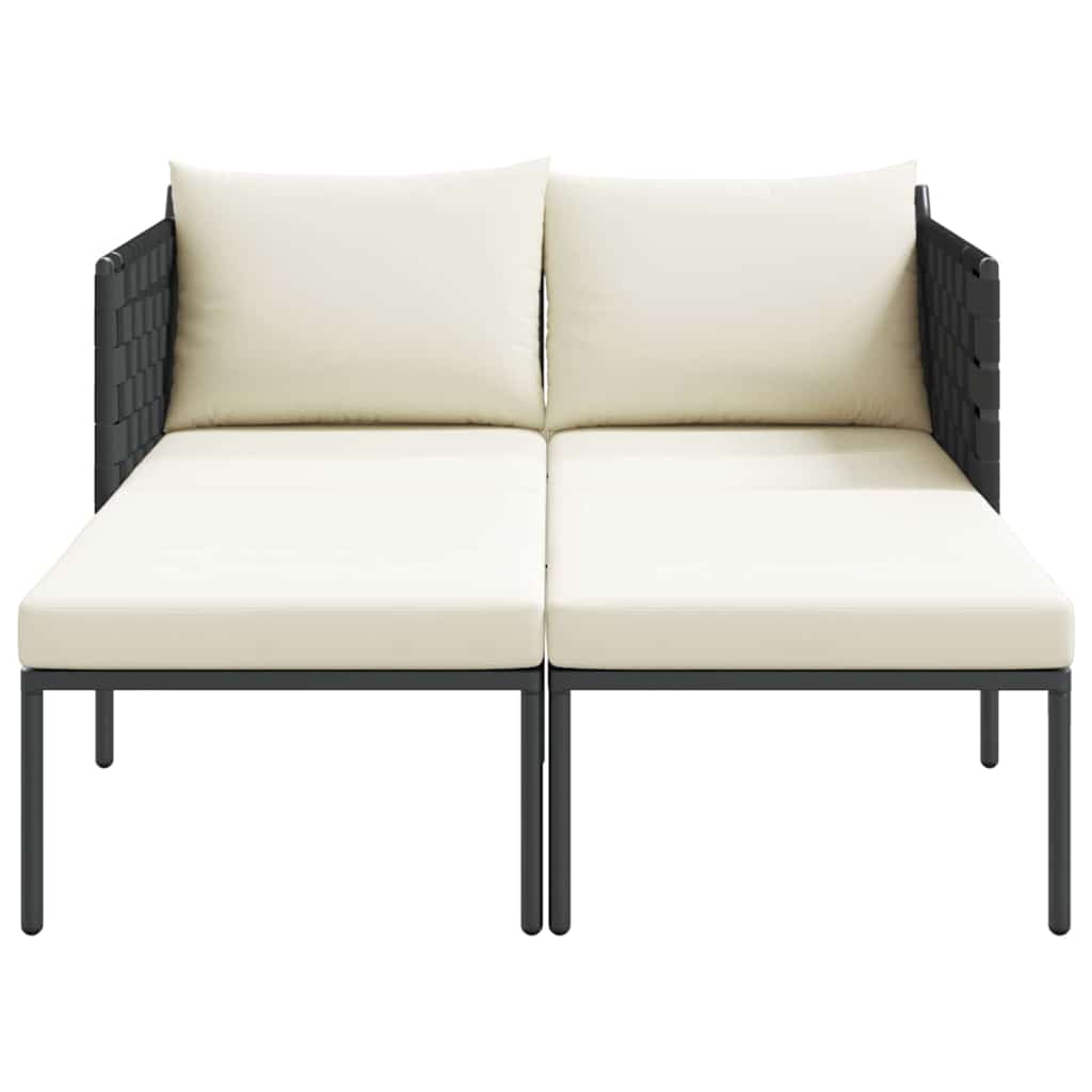 Ležaljka na suncu s jastukom Antracit 153 x 115 x 69.5 cm