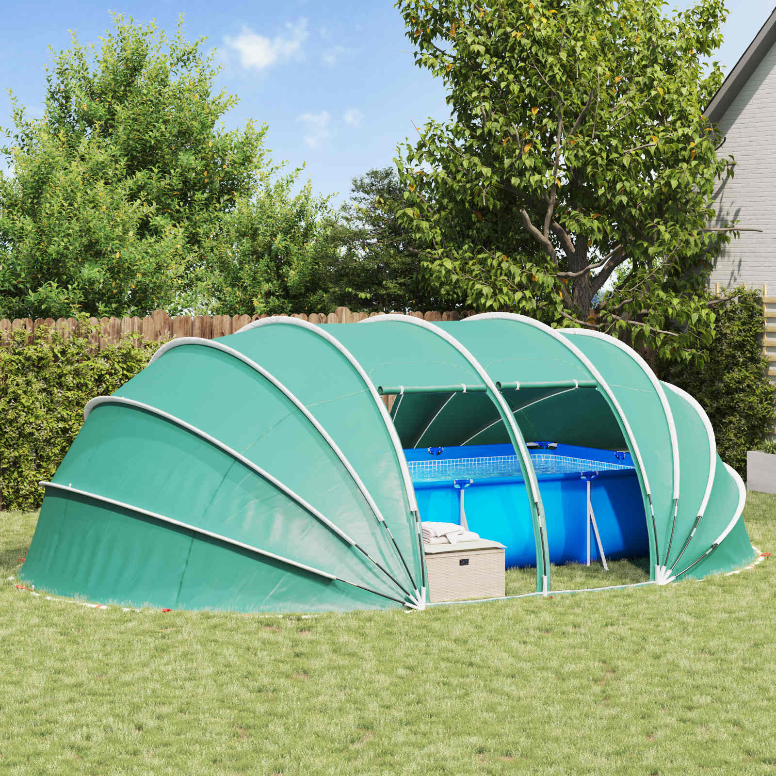 Šator za bazen Plava 640 x 432 x 205 cm