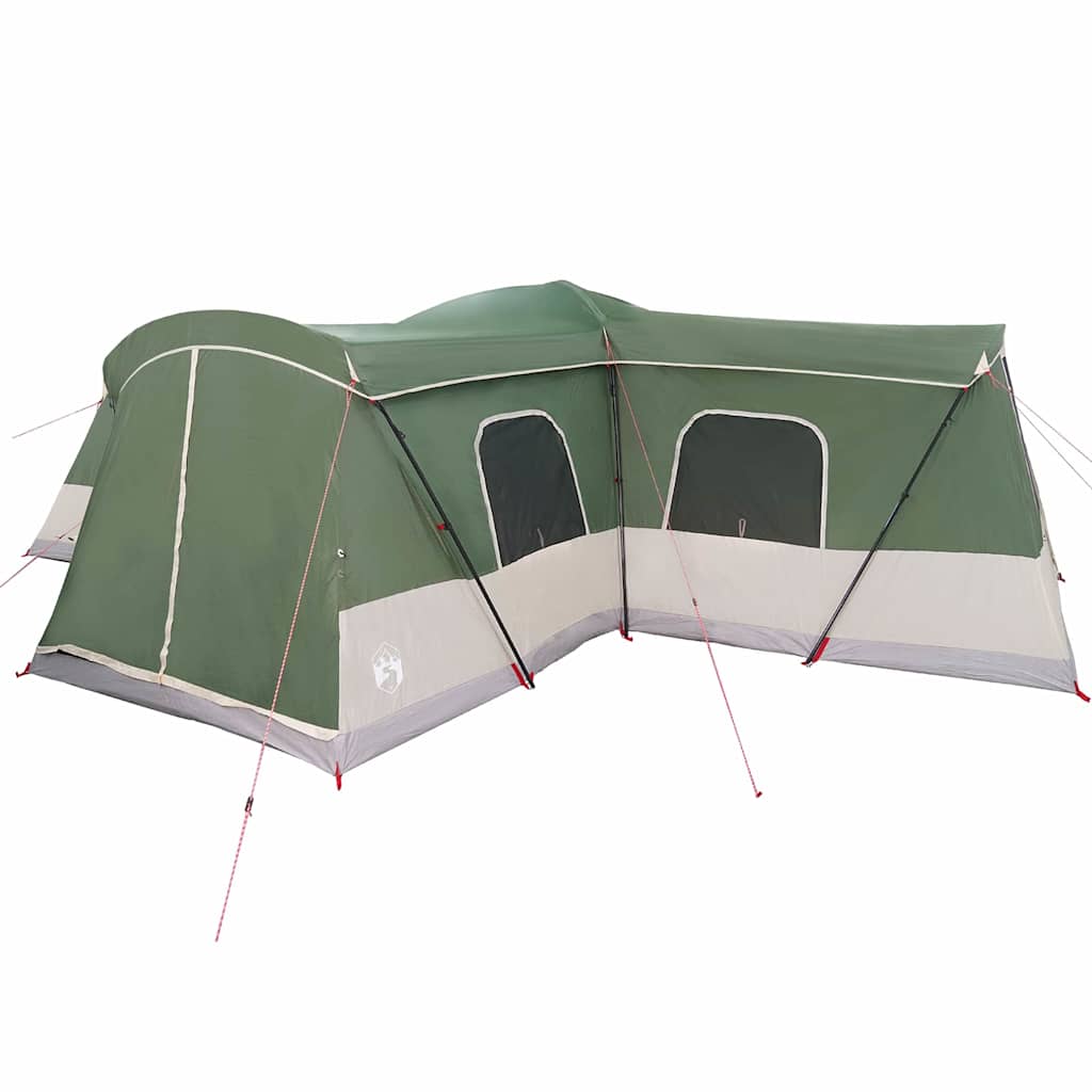 Šator za 16 osoba s krovom s pohranom Zelena 680 x 510 x 210 cm