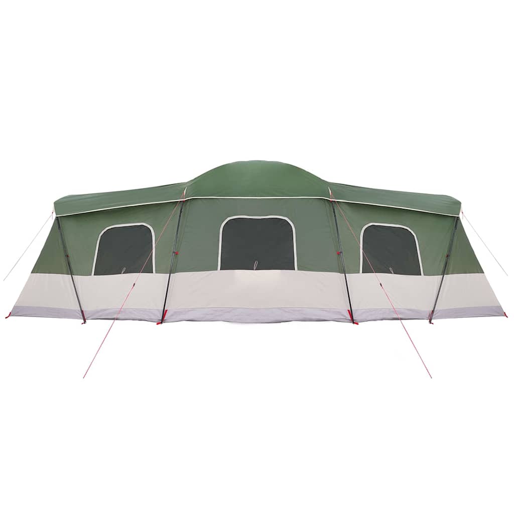 Šator za 16 osoba s krovom s pohranom Zelena 680 x 510 x 210 cm