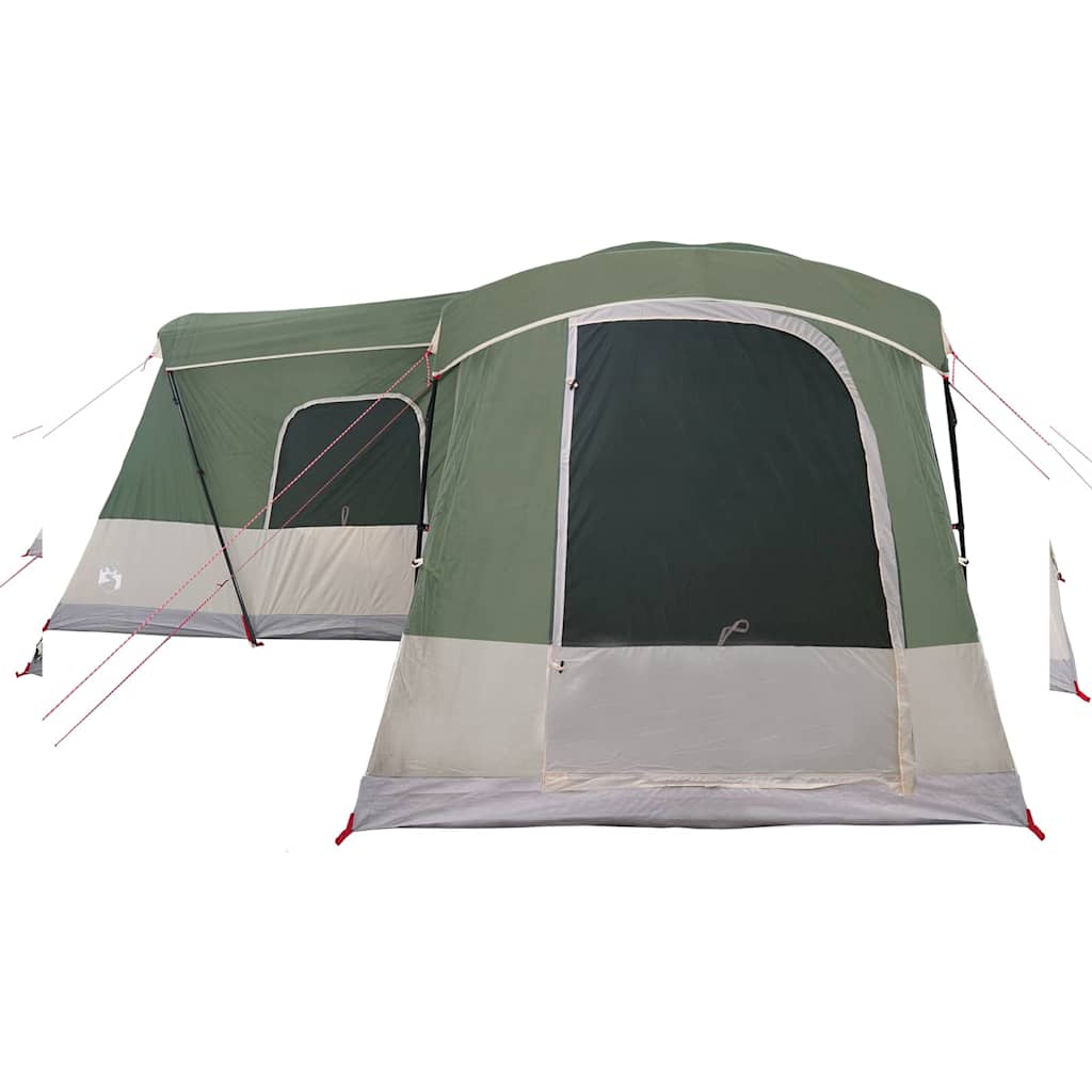 Šator za 16 osoba s krovom s pohranom Zelena 680 x 510 x 210 cm