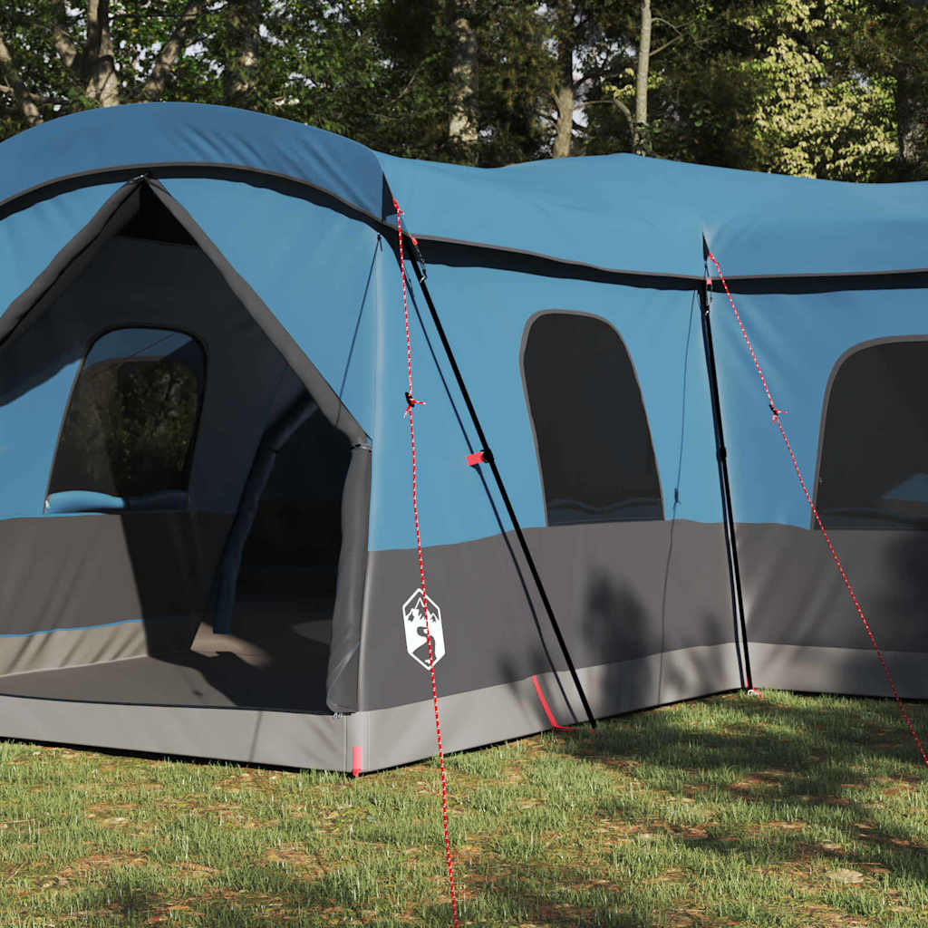 Šator za 16 osoba s krovom s pohranom Plava 680 x 510 x 210 cm