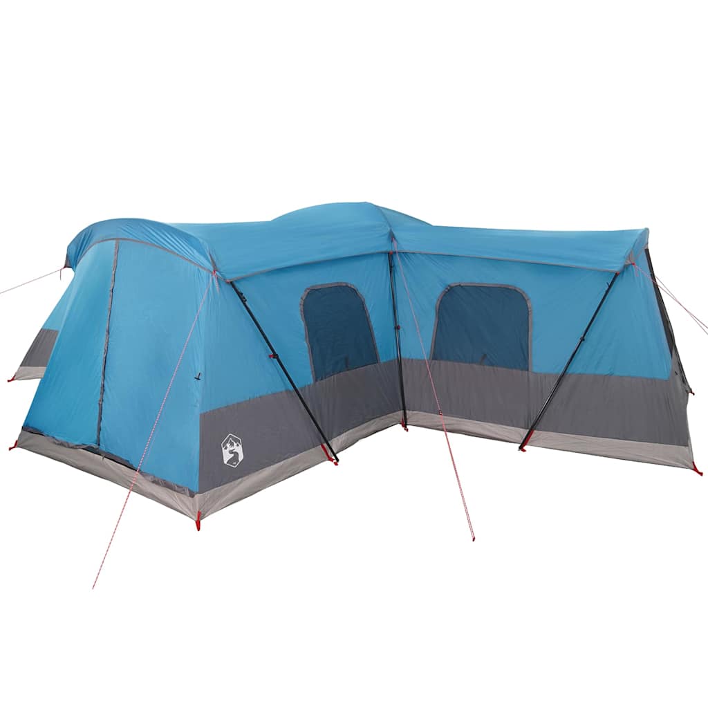 Šator za 16 osoba s krovom s pohranom Plava 680 x 510 x 210 cm