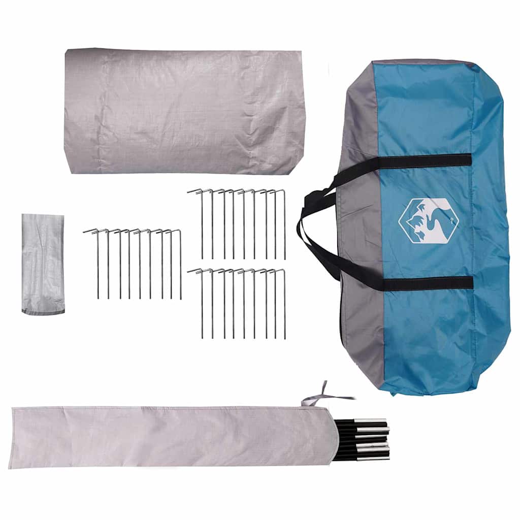 Teepee šator za 3 osobe Plava i siva 312 x 312 x 197 cm