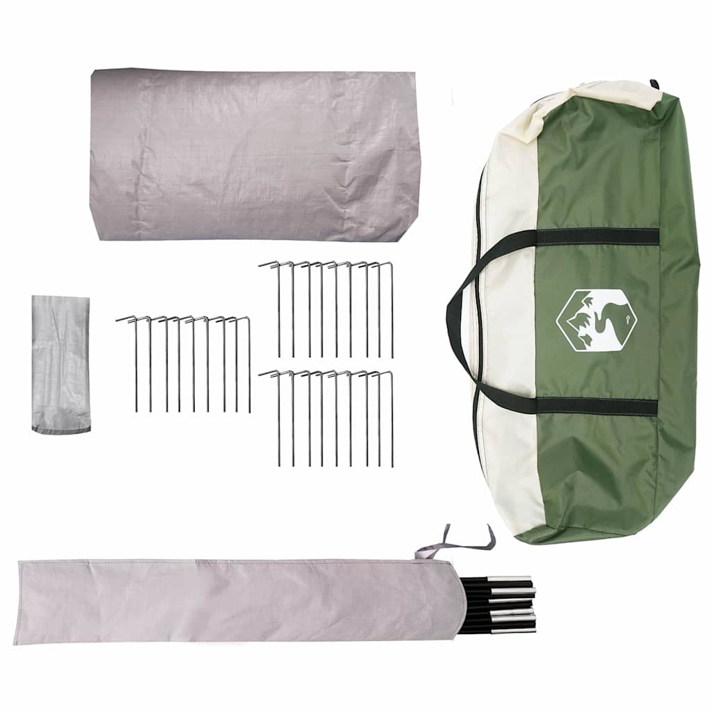 Šator Teepee za 5 osoba Zelena i Siva 415 x 415 x 247 cm