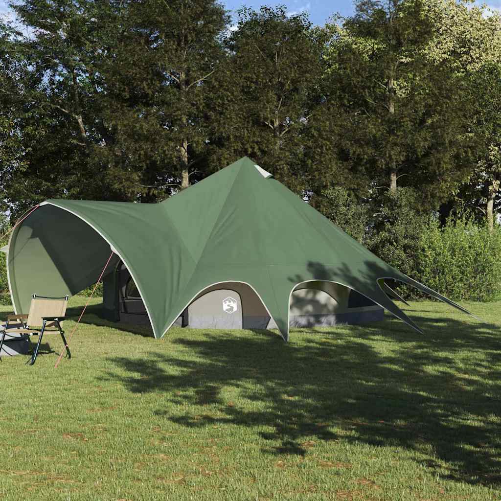 Teepee šator za 9 osoba Zelena i Siva 502 x 502 x 297 cm