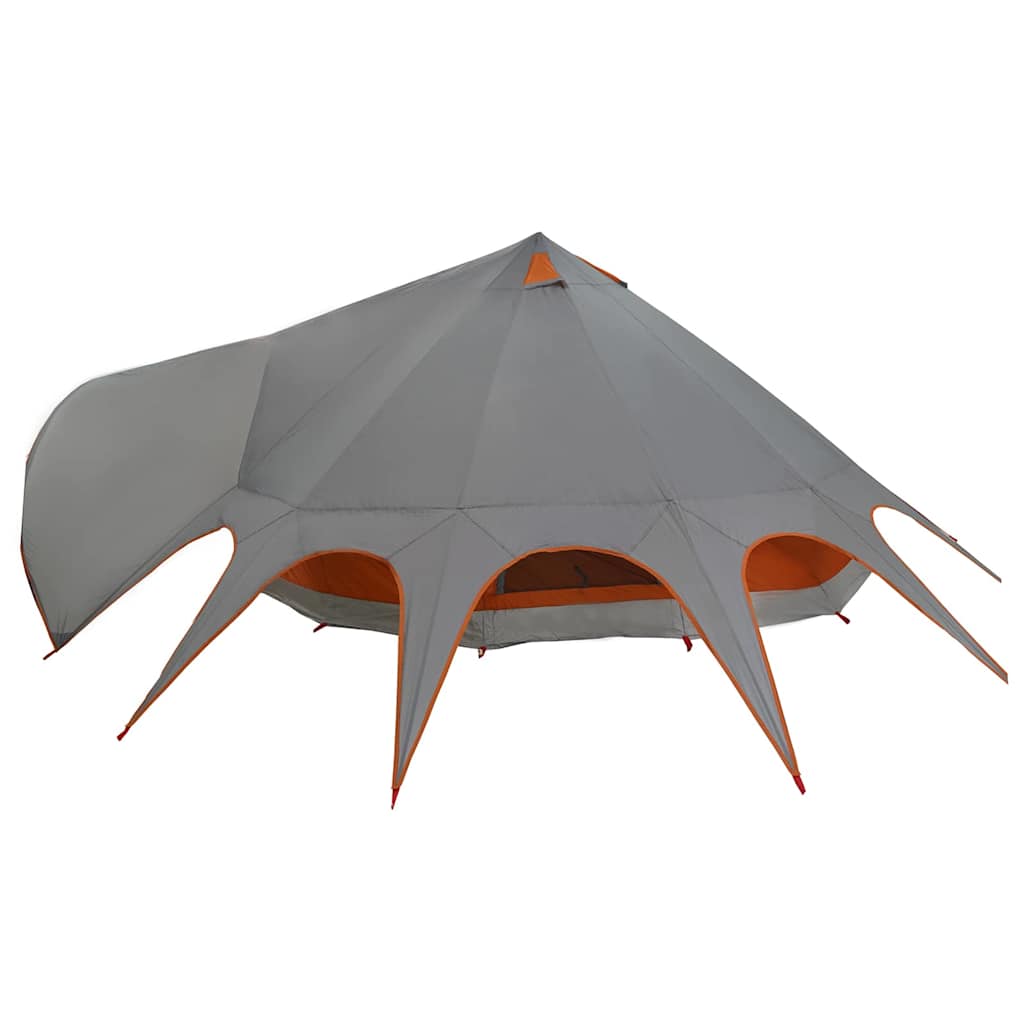 Teepee šator za 9 osoba Siva i narančasta 502 x 502 x 297 cm
