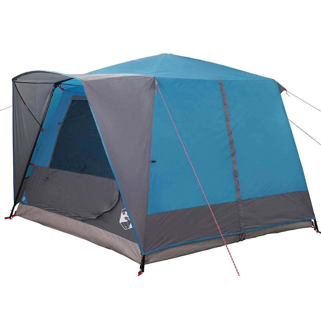 Kabinska šator za 7 osoba s krovom Plava 400 x 350 x 212 cm