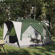 Šator za 5 osoba s krovom Zelena i bijela 333 x 317 x 194 cm