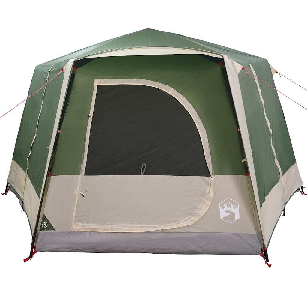 Šator za 5 osoba s krovom Zelena i bijela 333 x 317 x 194 cm