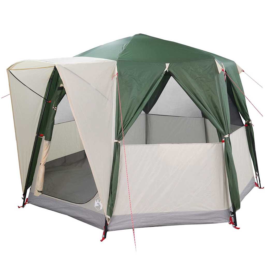 Šator za 3 osobe s krovom Zelena i bijela 320 x 320 x 203 cm