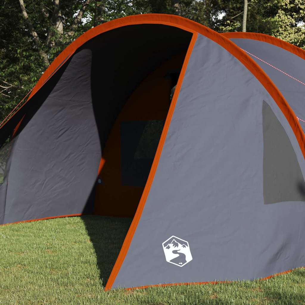 Tunelska šatora za 5 osoba Siva i narančasta 805 x 405 x 211 cm