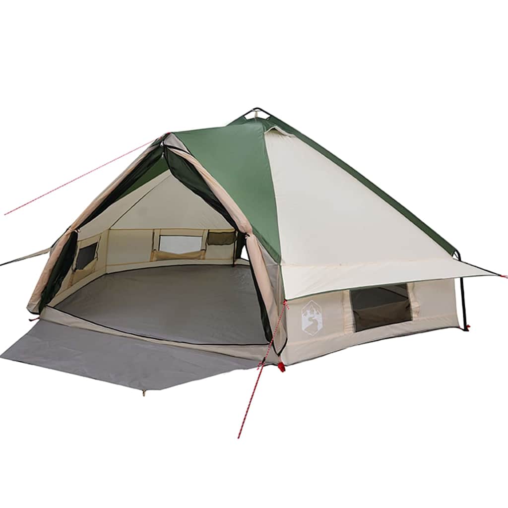 Teepee šator za 8 osoba Zelena i bijela 490 x 410 x 210 cm