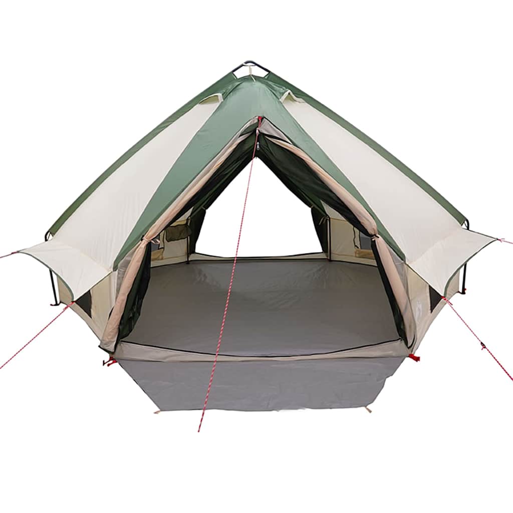 Teepee šator za 8 osoba Zelena i bijela 490 x 410 x 210 cm