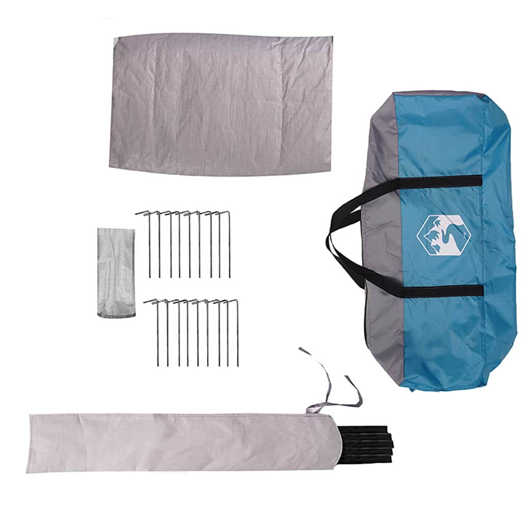 Teepee šator za 8 osoba Plava i siva 490 x 410 x 210 cm