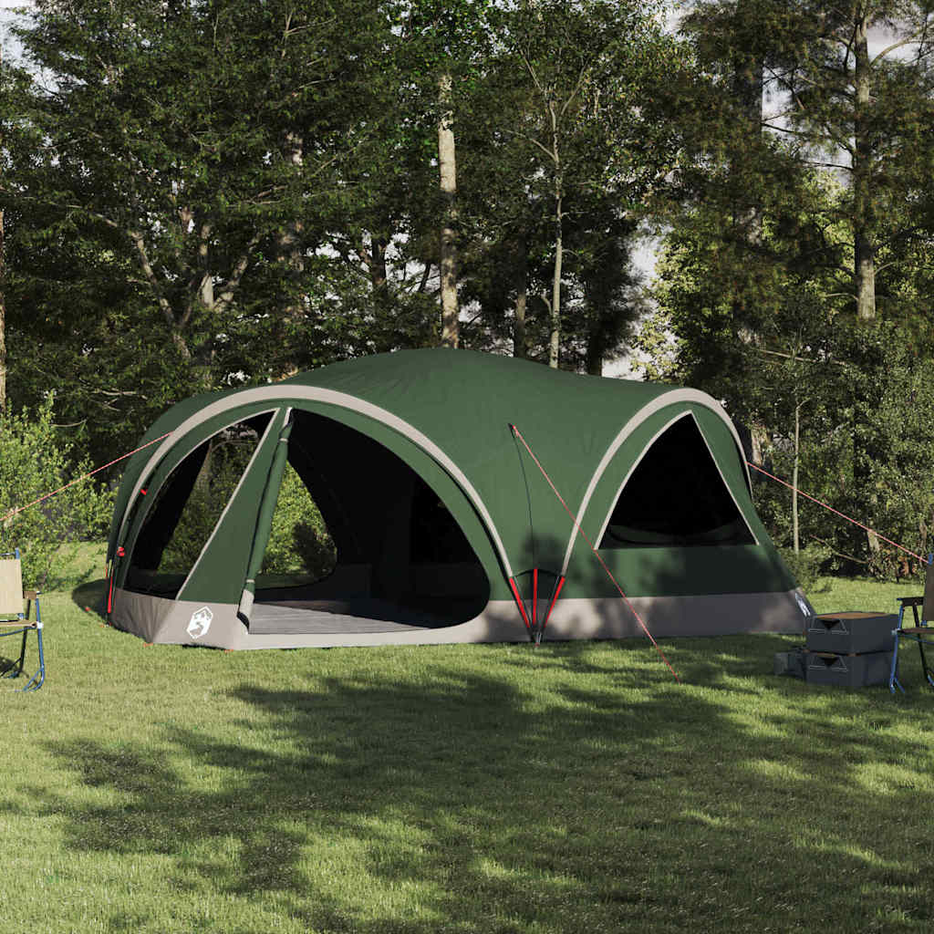 Obiteljski šator za 10 osoba Zelena i Siva 460 x 430 x 214 cm