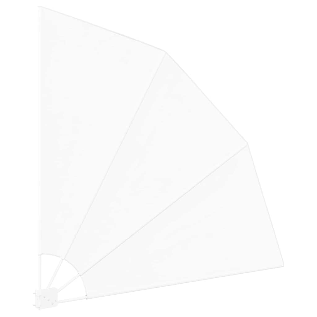 Zaslon za privatnost na balkonu 140 x 140 cm Poliester Bijela