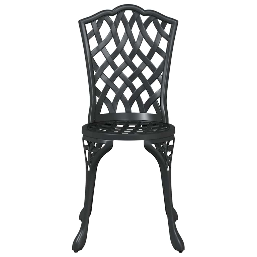Set vrtnih stolova 5 pcs Crna Liveni aluminij