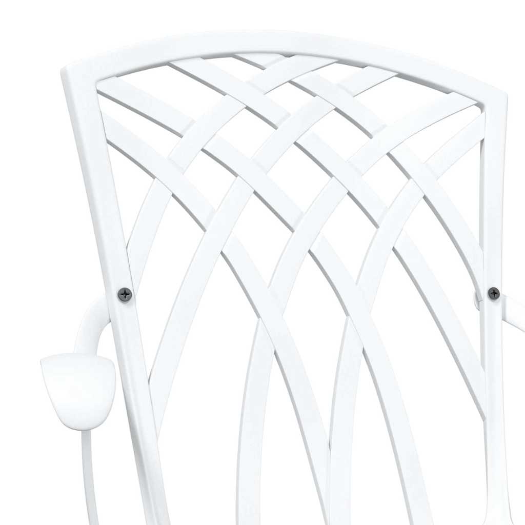 Set vrtnih stolova 3 pcs Bijelo Liveni aluminij