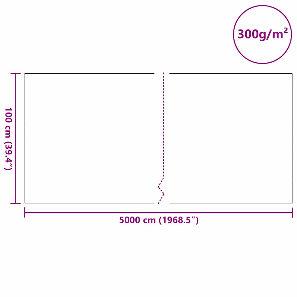 Flis tkanina za ribnjak Siva 1 x 50 m Poliester i pamuk